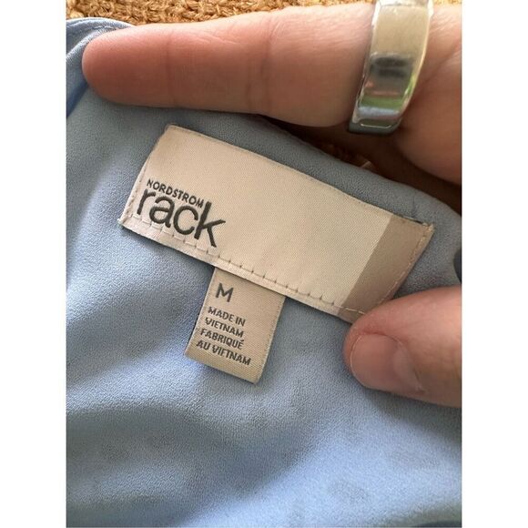 Nordstrom Baby Blue Patterned Tank Lace Straps size Medium - Picture 6 of 6